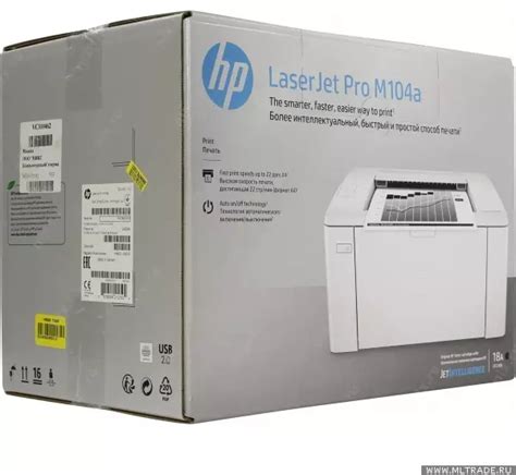 Принтер HP LaserJet Pro M104a (A4, 22стр/мин, 128Mb, USB2.0) | НИКС ...