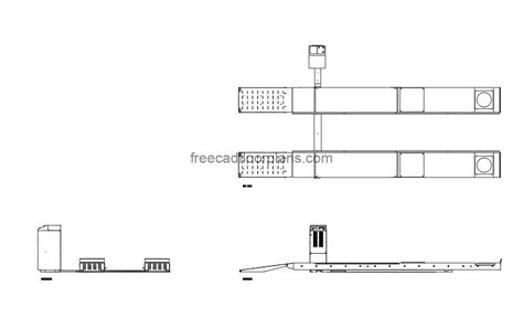 Wheel Alignment Scissor Lift - Free CAD Drawings