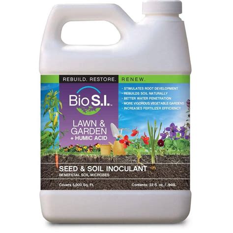 Bio SI Lawn And Garden Plus Humic Acid 32 Fl Oz Organic Seed And Soil