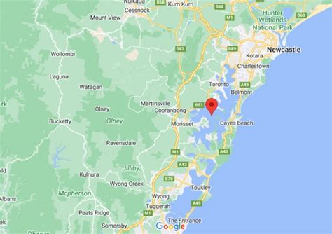 Lake Macquarie New South Wales Australia Area Map More