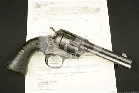 Colt Frontier Six Shooter Bisley SAA 1st Gen 44 40 WCF Revolver 1907