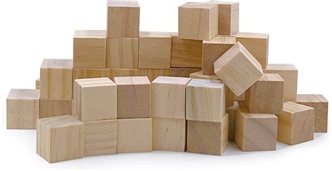 Amazon 1 2 Inch Wood Blocks 100 Pack Natural Solid Wooden