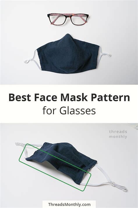 No Fog Face Mask Pattern For Glasses Sewing Project Idea Free Printable Pdf Template