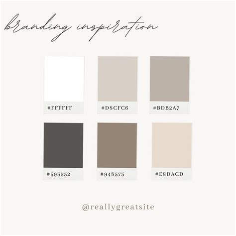 Minimalist Branding Color Palette Template For Social Media Templates