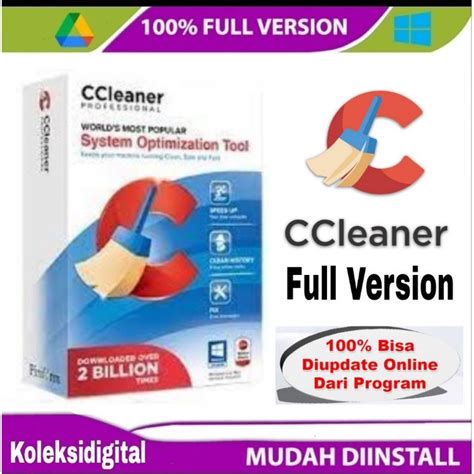 Jual Ccleaner Pro Full Version Lifetime Windows Bergaransi Bisa Update