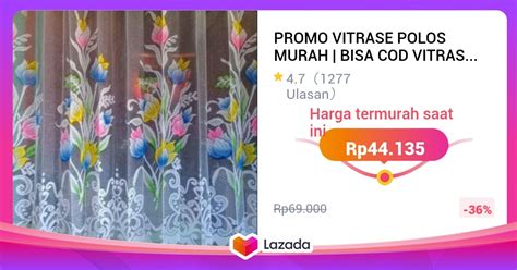 promo vitrase polos murah bisa  vitrase matahari gorden vitrase