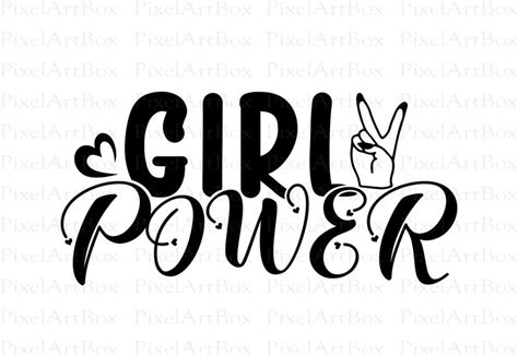 Girl Power Svg Cut File Commercial Use Silhouette Etsy