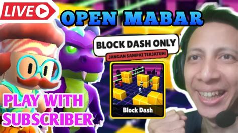 Live Stumble Guys Mythic Block Dash Only Indonesia Youtube