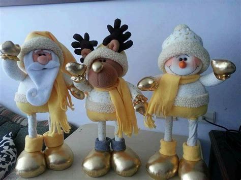 Pin De Rosa Edith Veliz Uribe En Navidad En Porcelana Fria Muñecos Navideños Manualidades