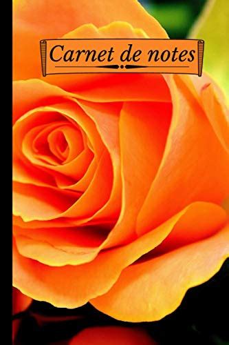 Carnet De Notes Carnet De Notes Fleurs Rose Orange Original Et