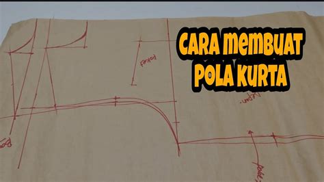 Tutorial Dan Cara Melukis Pola Kurta Lelaki Baju Melayu Modern How To