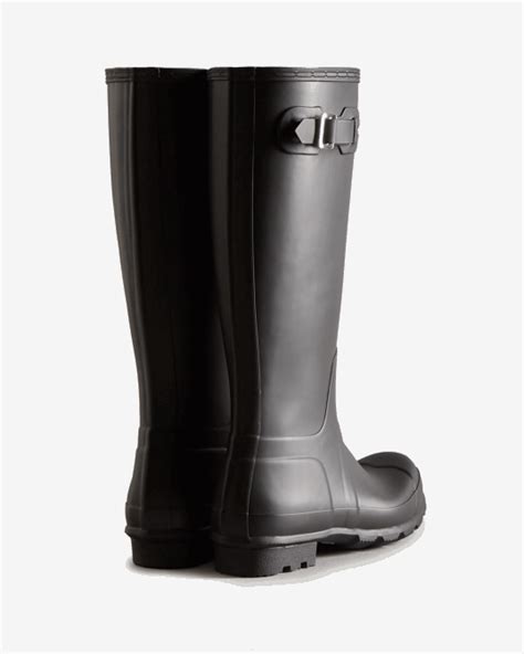 Hunter Hombres Botas De Lluvia Altas Originales Jzz Negro Jzz