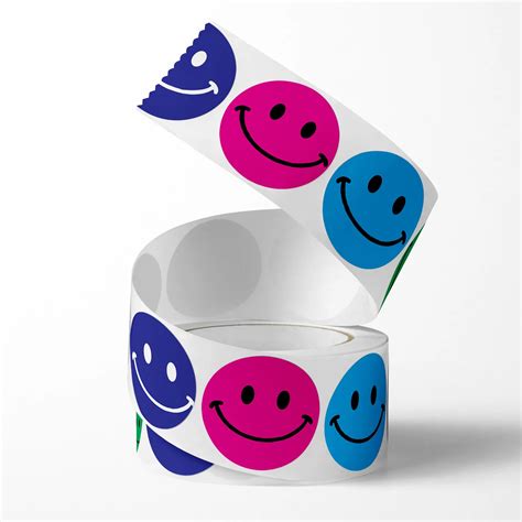 Gommette Autocollant De Visage Smiley Pour Enfants Tiquette De