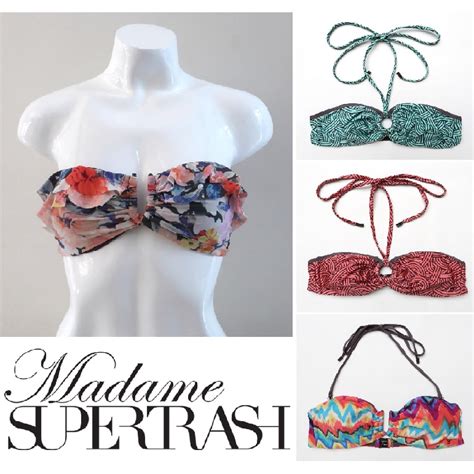 Jual Bikini Top Madame Supertrash Bandeau Baju Renang Wanita Swimwear Swimsuit Beachwear