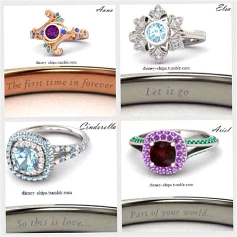 Disney Princess Wedding Rings