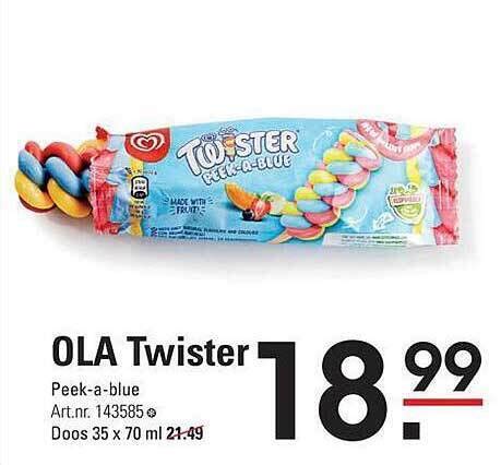 Ola Twister Peek A Blue Aanbieding Bij Sligro