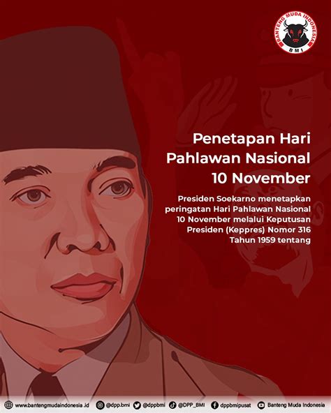 Sejarah Hari Pahlawan Nasional 10 November Banteng Muda Indonesia