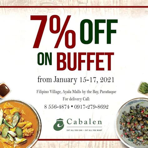 Manila Shopper: Cabalen Ayala Malls Manila Bay Buffet Promo