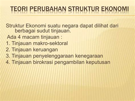 6 Perubahan Struktur Ekonomi Ppt