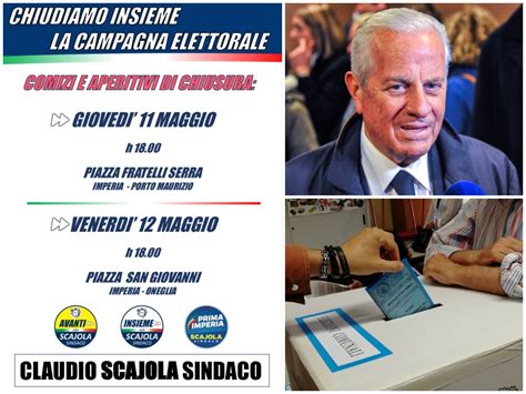 Elezioni Imperia Claudio Scajola Chiude La Campagna Elettorale Con Un