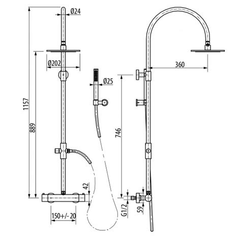 Ceadesign Fre Shower Head Ceadesign Finishes Stainless Steel