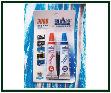 Клей двухкомпонентный, эпоксидный, акриловый Geliahao 3000, 20gr (ID ...