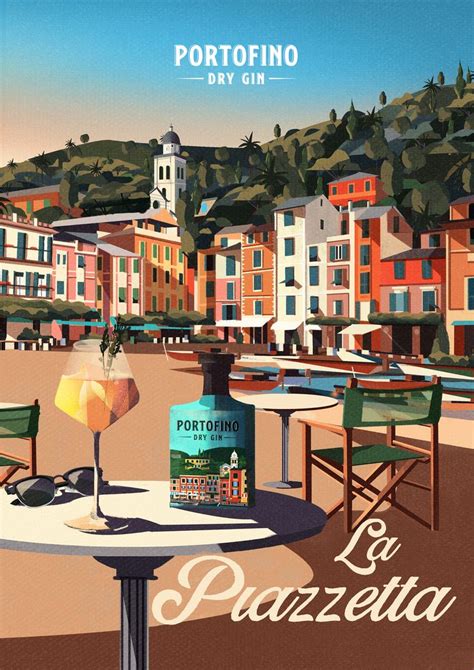 Marianna Tomaselli On Behance Portofino Vintage Travel Posters