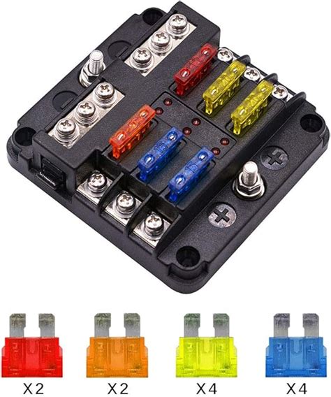 Amazon Way Fuse Block Blade Fuse Box Holder Circuit Car Ato