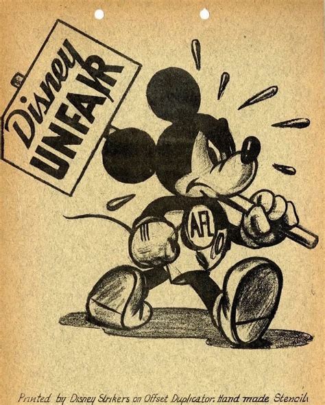 Historic Vids On Twitter The Disney Animator Strike Of 1941 A Clash