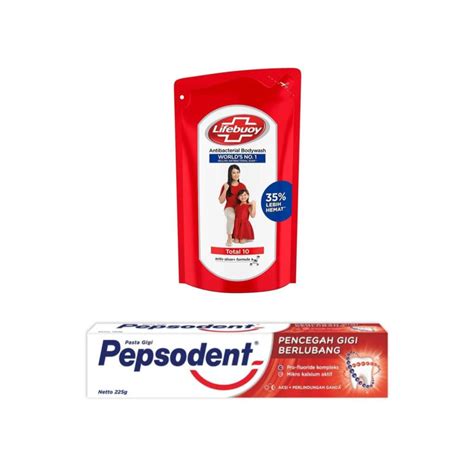 Jual Lifebuoy Sabun Cair Total Ml Pepsodent Pasta Gigi White