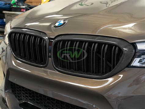 BMW G30 Carbon Fiber Double Slat Grilles 530 540 M550 2017 2020