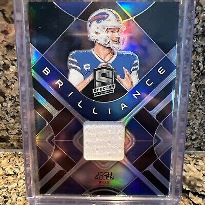 Panini Nfl Spectra Josh Allen Brilliance Patch Buffalo