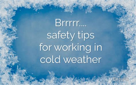 Surviving The Cold: Ways To Prevent Cold Work Injuries