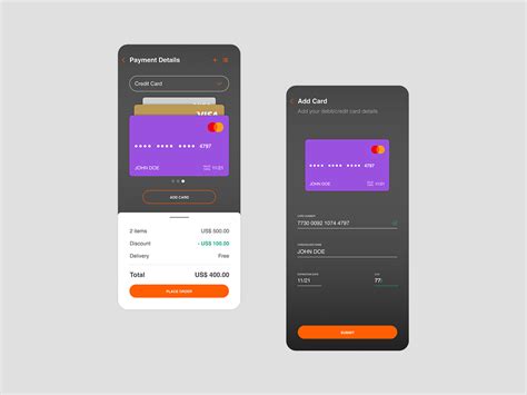 Daily Ui Credit Card Checkout Images Behance