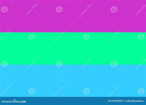 Polysexual Pride Rainbow Flags Symbol Of Lgbt Community Vector Flag