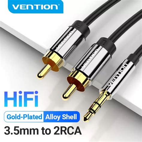 Vention Rca Cable 35mm Male To 2rca Male Aux Stereo Splitter Audio