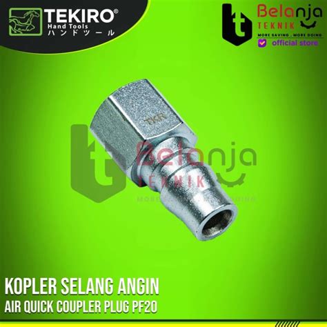 Jual TEKIRO Air Quick Coupler Plug PF20 Kopler Selang Angin Kopler PF