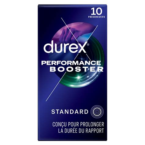 Préservatif booster performance DUREX la boîte de 10 préservatifs à