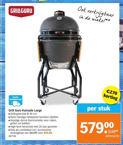 Grill Guru Kamado Large Aanbieding Bij Albert Heijn