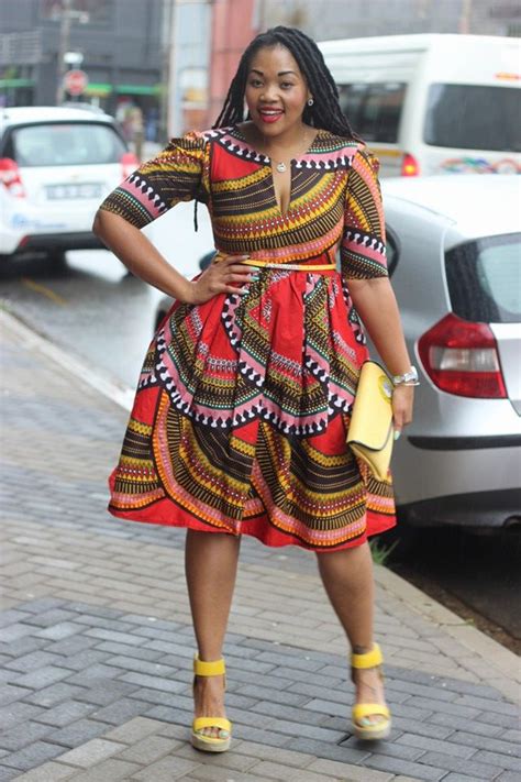 V Neck Dress Bow Africa Fashion African Attire African Fashion