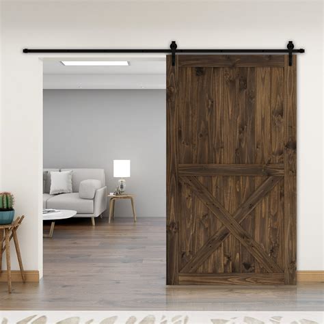 Belleze Inch Diy Sliding Interior Barn Door Modern Farmhouse