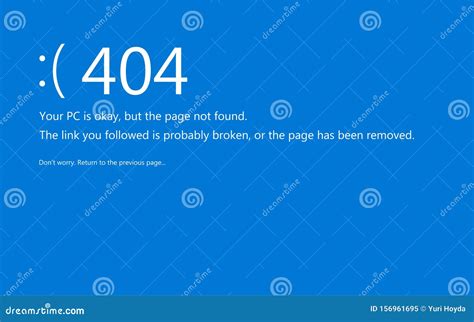 Blue Screen Of Death System Crash Report Redesigned Like 404 Error