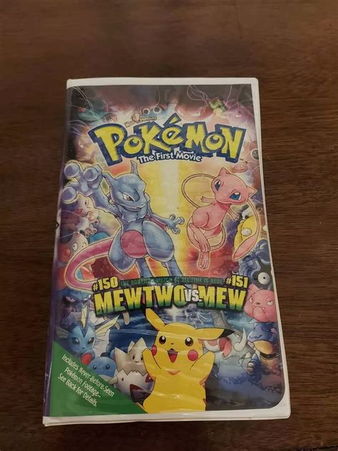 Pokemon The First Movie VHS Tape Mewtwo VS Mew 150 RARE 50 OFF