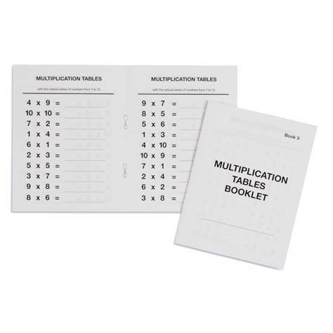 Multiplication Tables Booklet 3 Nienhuis Montessori