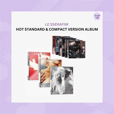 LE SSERAFIM HOT ALBUM STANDARD VER COMPACT CHAEWON SAKURA YUNJIN KAZUHA