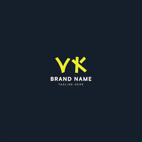 Premium Vector Vk Letters Vector Logo Design