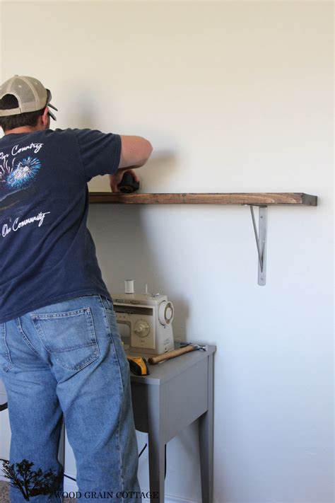 DIY Office Shelving - The Wood Grain Cottage