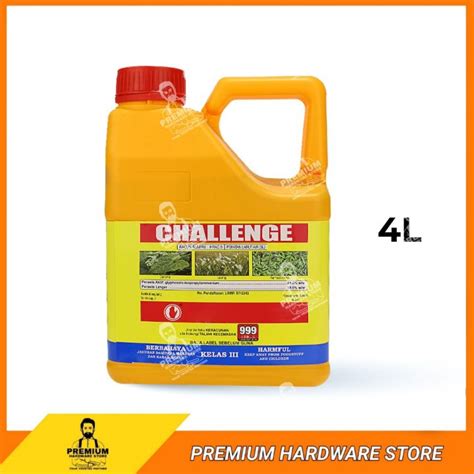 CHALLENGE 4 Liter Glyphosate Isopropylammonium 41 Herbicide Grass