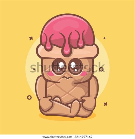 Funny Ice Cream Use Cone Character Stock Vector (Royalty Free) 2214797169 | Shutterstock