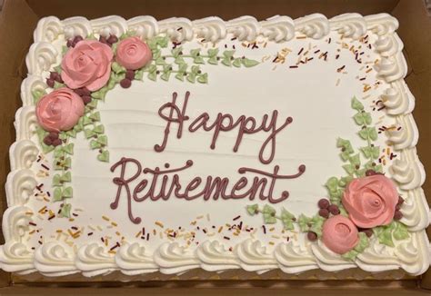 Retirement Cake | Retirement cakes, Retirement cake decorations, Sheet cake